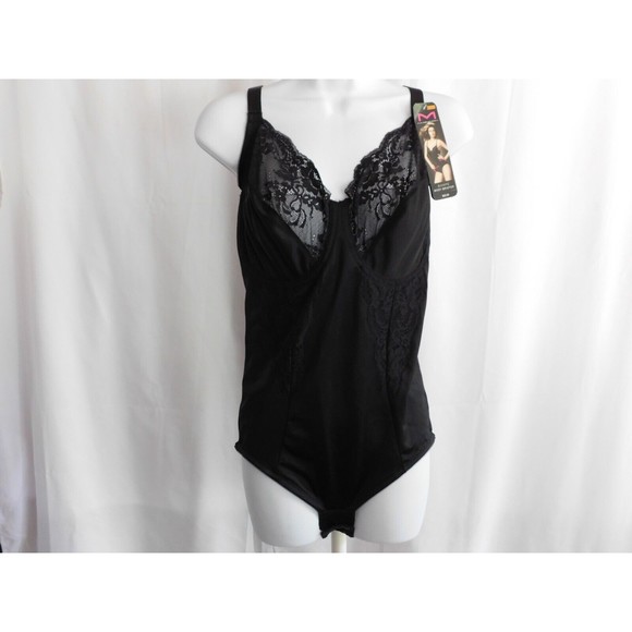 Maidenform Shapewear Women's Black Underwire Flexees Body Briefer Size 38DD